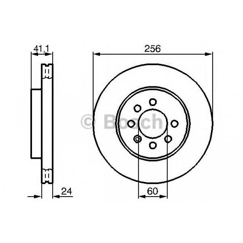 0986478286 BOSCH Гальмівний диск BD231 — фото товара