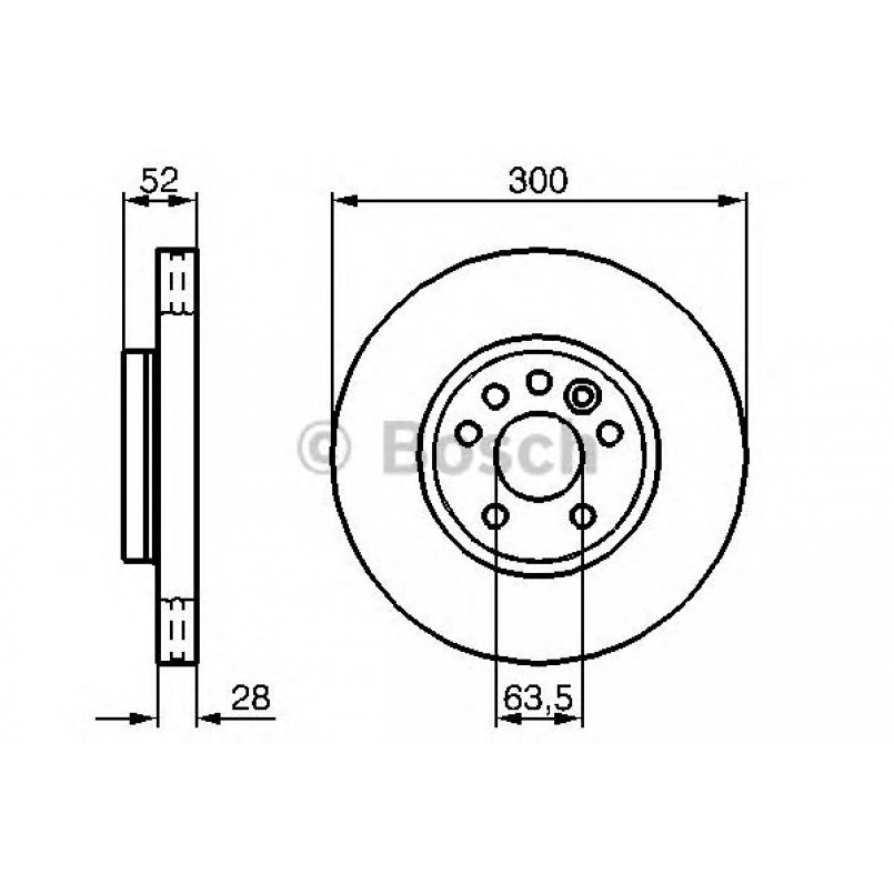 0986479261 BOSCH Гальмівний диск BD1139 — фото товара №1