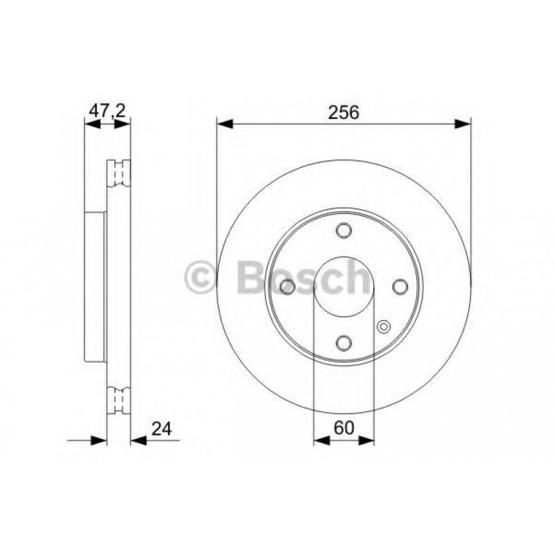 0986479C01 BOSCH Гальмівний диск BD2101 — фото товара №1