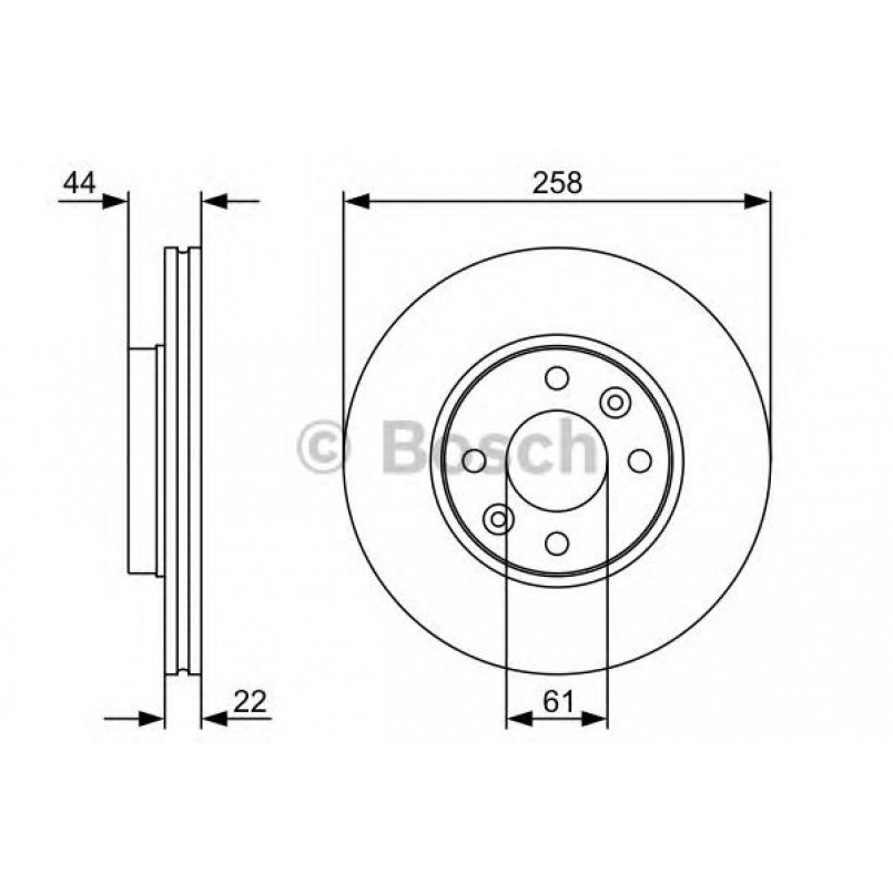 0986479C17 BOSCH Гальмівний диск BD2117 — фото товара №1