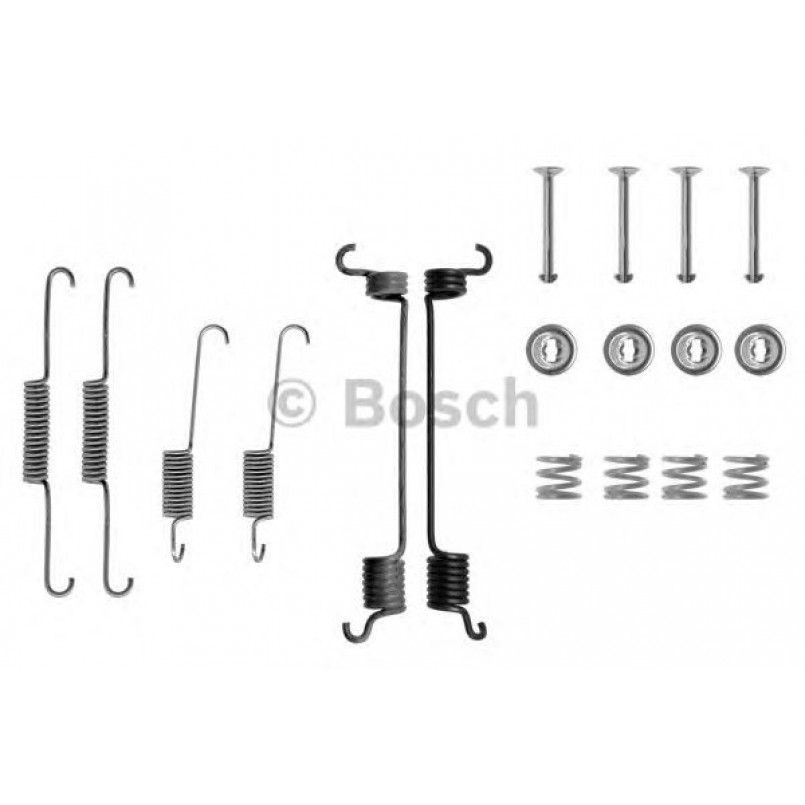 1987475124 BOSCH Монтажний комплект задніх гальмівний колодок — фото товара