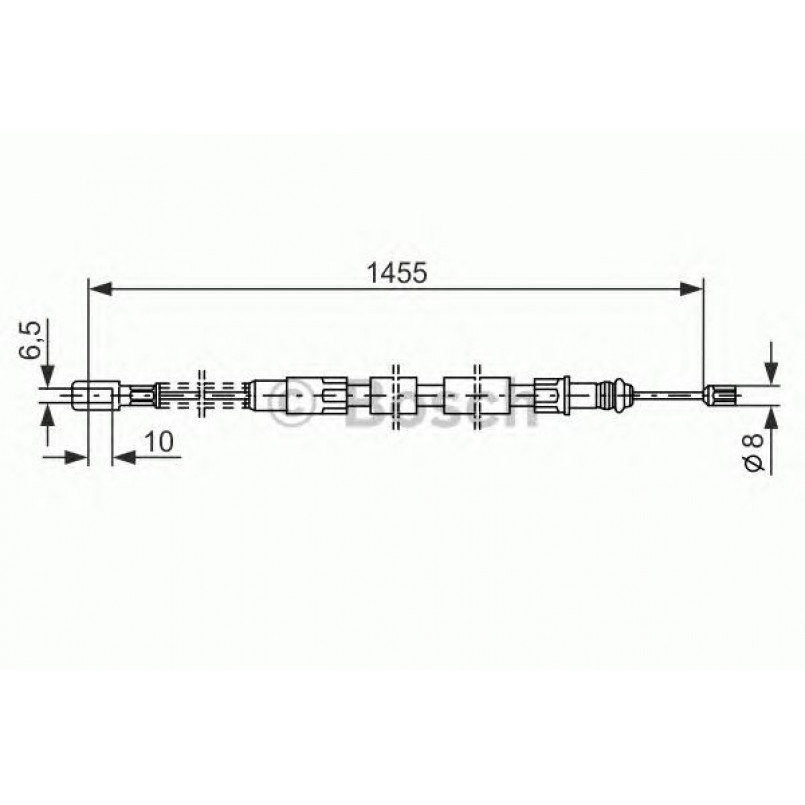 1987477040 BOSCH Трос ручного гальма — фото товара