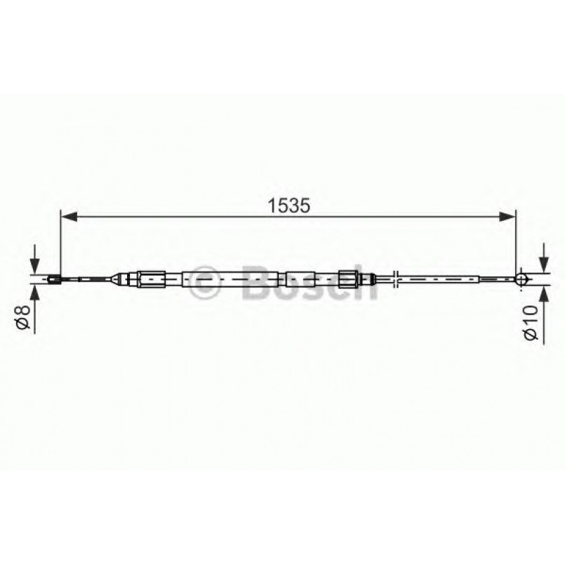 1987477950 BOSCH Трос ручного гальма — фото товара
