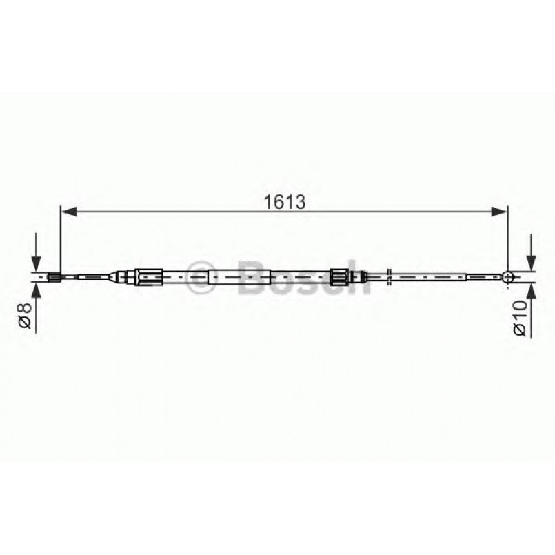 1987477987 BOSCH Трос ручного гальма — фото товара