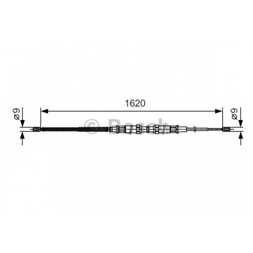 1987482129 BOSCH Трос ручного гальма — фото товара