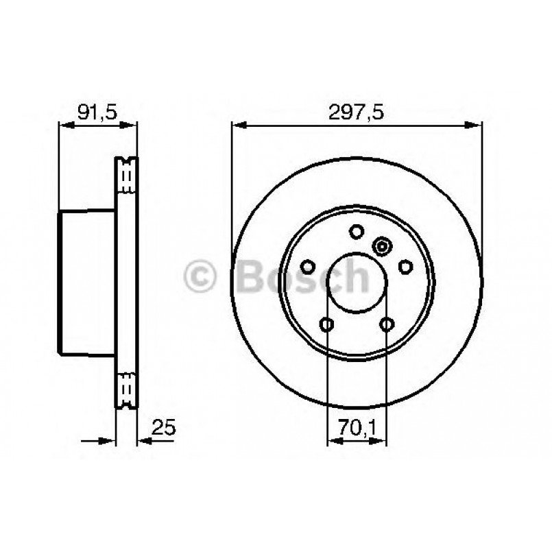 0986479146 BOSCH Гальмівний диск BD983 — фото товара