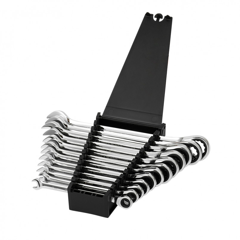 Набір ключів комбінованих WINSO PRO з тріскачкою CR-V, 12шт (7-19, 7- 8-9-10-12-13-14-15-16-17-18-19 — фото товара №2