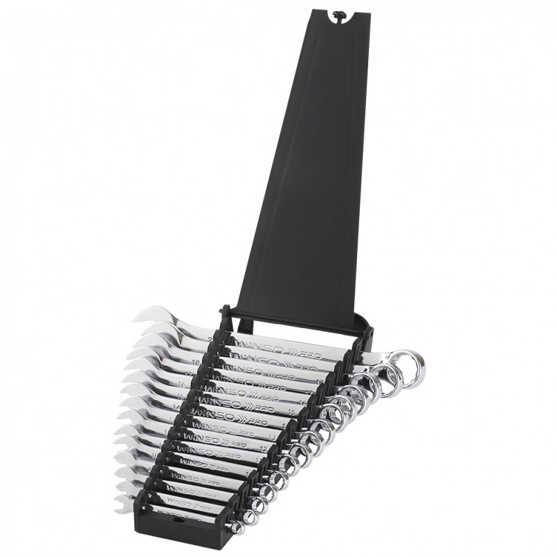 Набір ключів комбінованих WINSO PRO CR-V, 15шт., 6-22 мм, упакування пластик — фото товара №2