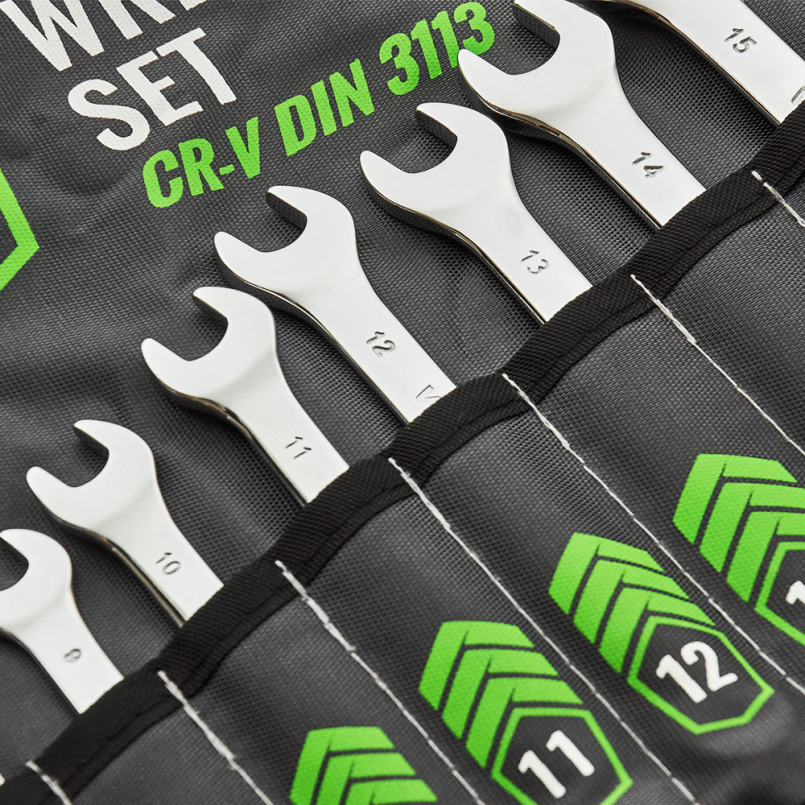 Набір ключів комбінованих WINSO PRO CR-V, 17шт., 6-24 мм, упакування чохол — фото товара №3