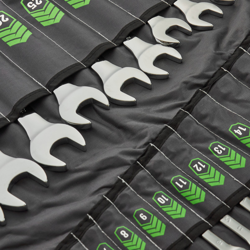 Набір ключів комбінованих WINSO PRO CR-V, 26шт., 6-32 мм, упакування чохол — фото товара №3