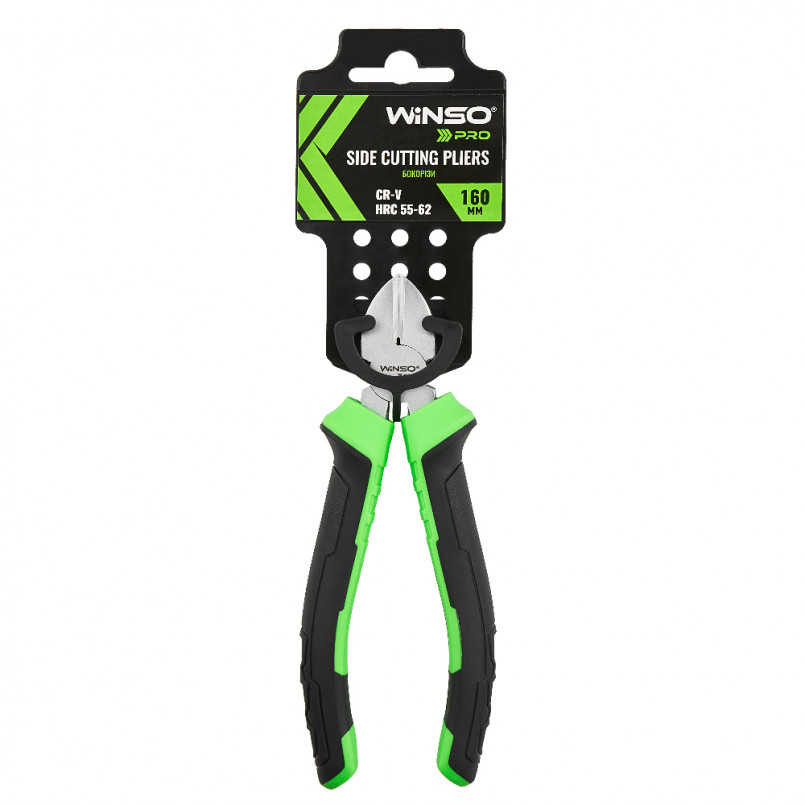 Бокорізи WINSO PRO 160мм, Cr-V, HRC 55-62, сатинове покриття, двокомпонентна ручка — фото товара №1