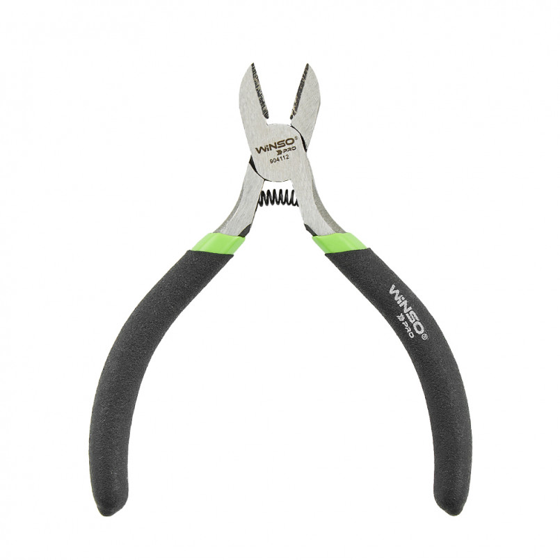 Бокорізи прецизійні WINSO PRO 120мм, Cr-V, HRC 55-60, поліровані, оліє-стійка, прогумована ручка — фото товара №2