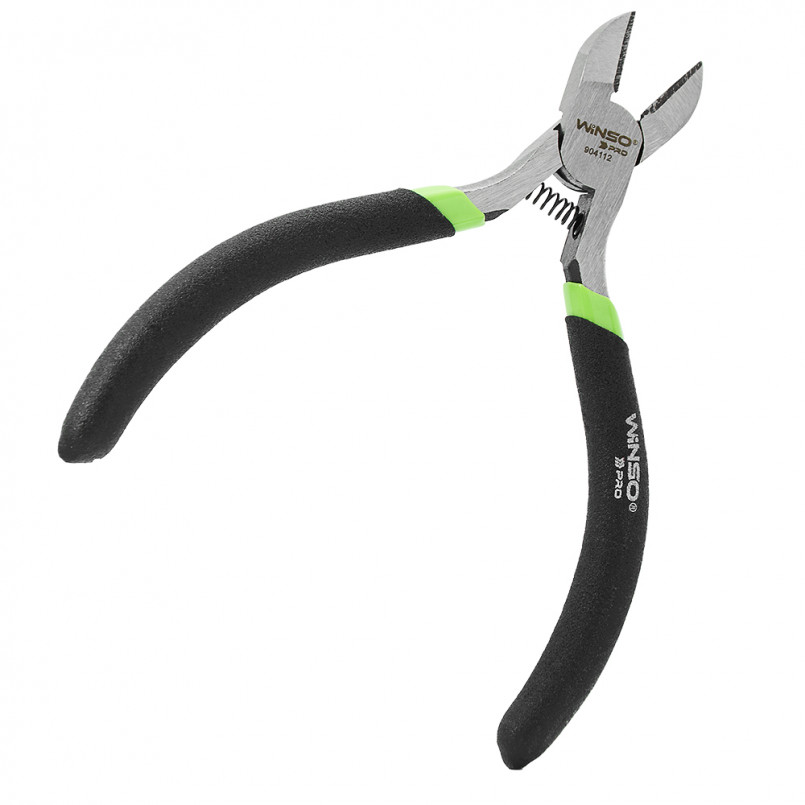 Бокорізи прецизійні WINSO PRO 120мм, Cr-V, HRC 55-60, поліровані, оліє-стійка, прогумована ручка — фото товара №3