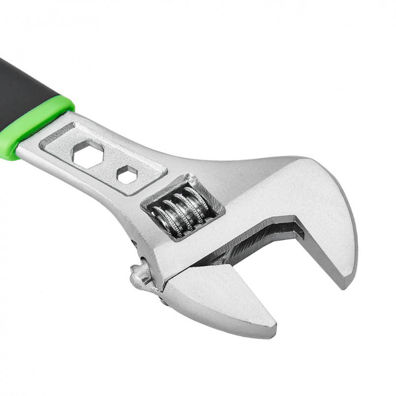 Ключ розвідний WINSO PRO 200мм, макс діаметр 24мм, Cr-V, HRC 44-45, вимірювальна шкла, сатинове покр — фото товара №4