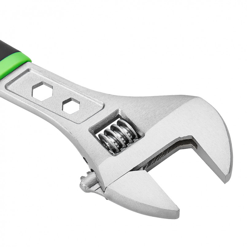 Ключ розвідний WINSO PRO 250мм, макс діаметр 29мм, Cr-V, HRC 44-45, вимірювальна шкла, сатинове покр — фото товара №4