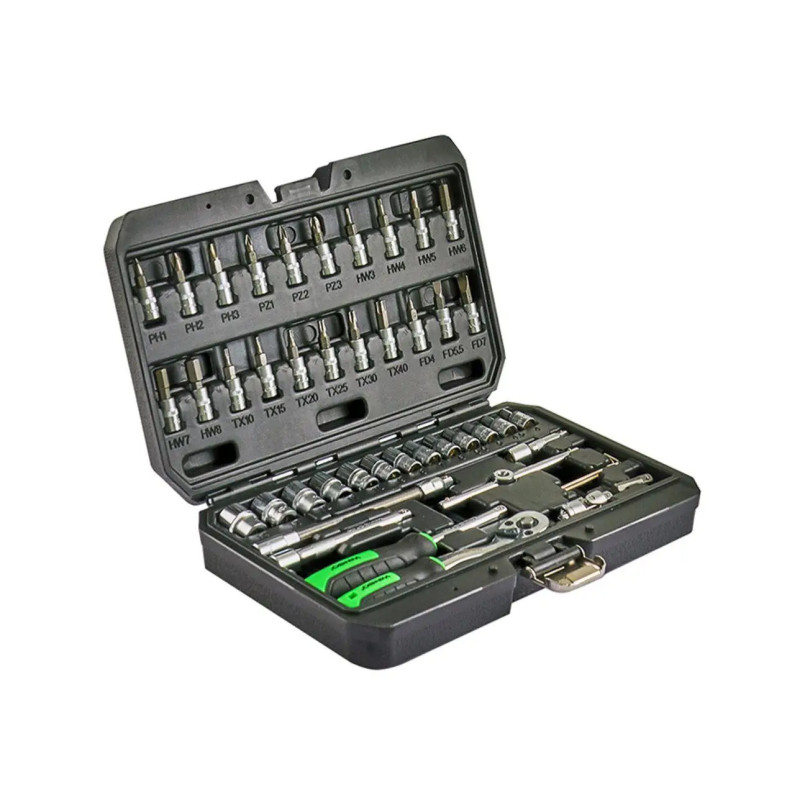 Професійний набір інструментів в кейсі WINSO Pro 1/4_ 72 T, CR-V, 46 од. — фото товара №1