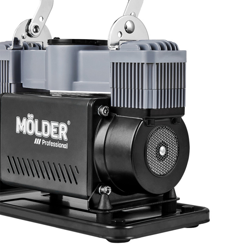 Molder Автомобільний компресор 12В, 10 Атм, 90 л/хв., дов шланга 5,7м, кабелm 2,4м, зажими для АКБ  — фото товара №2