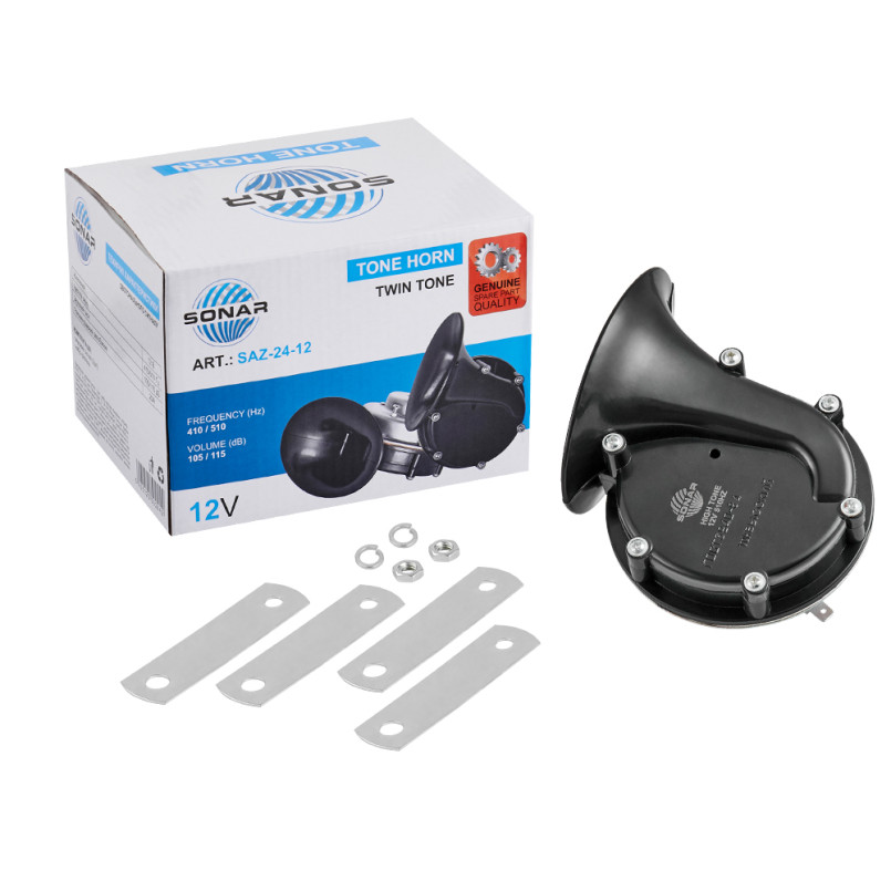 СОНАР Сигнал автомобільний, двотональний , 12В, 410Hz і 510Hz,2шт.(20шт.) — фото товара №3