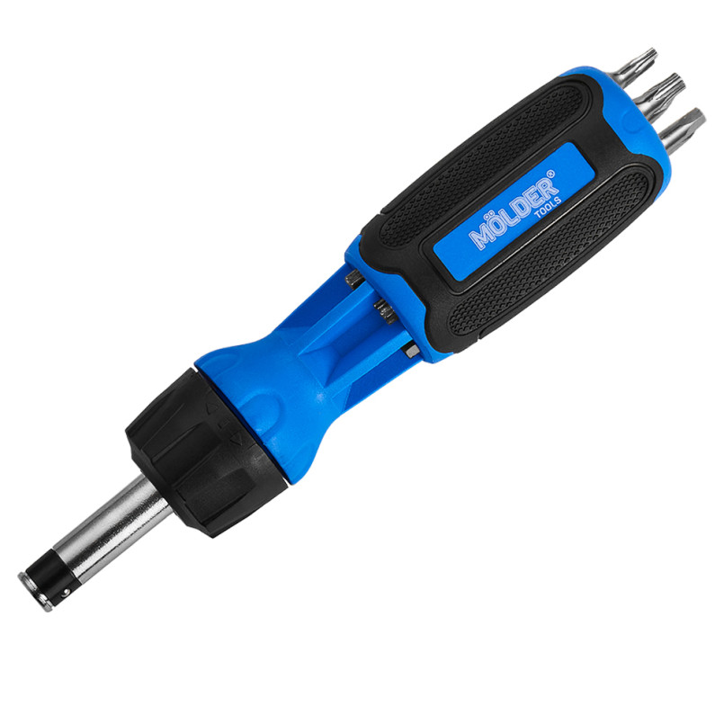 MOLDER Викрутка реверсивна з комплектом насадок Molder, 12 в 1 — фото товара №2