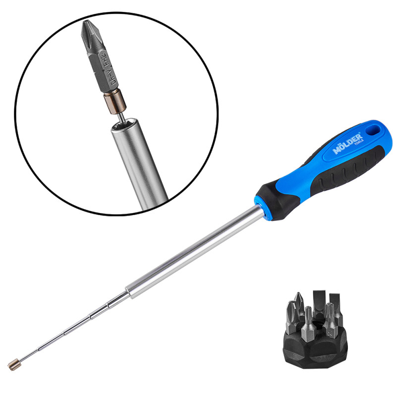 MOLDER Викрутка з комплектом насадок MOLDER, 8 в 1 — фото товара №2