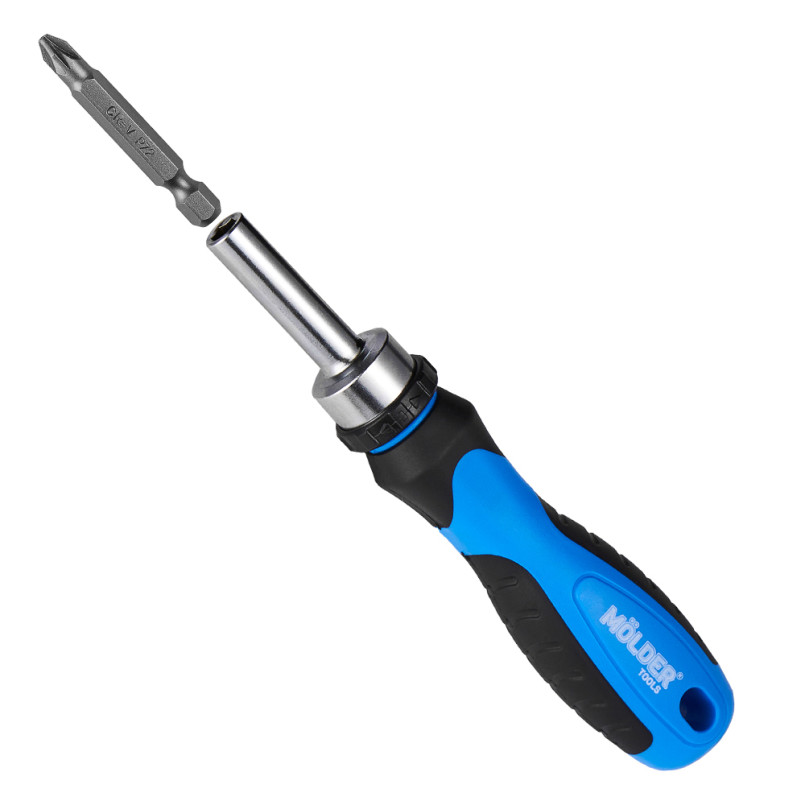 MOLDER Викрутка реверсивна з комплектом насадок Molder, 45 шт — фото товара №3