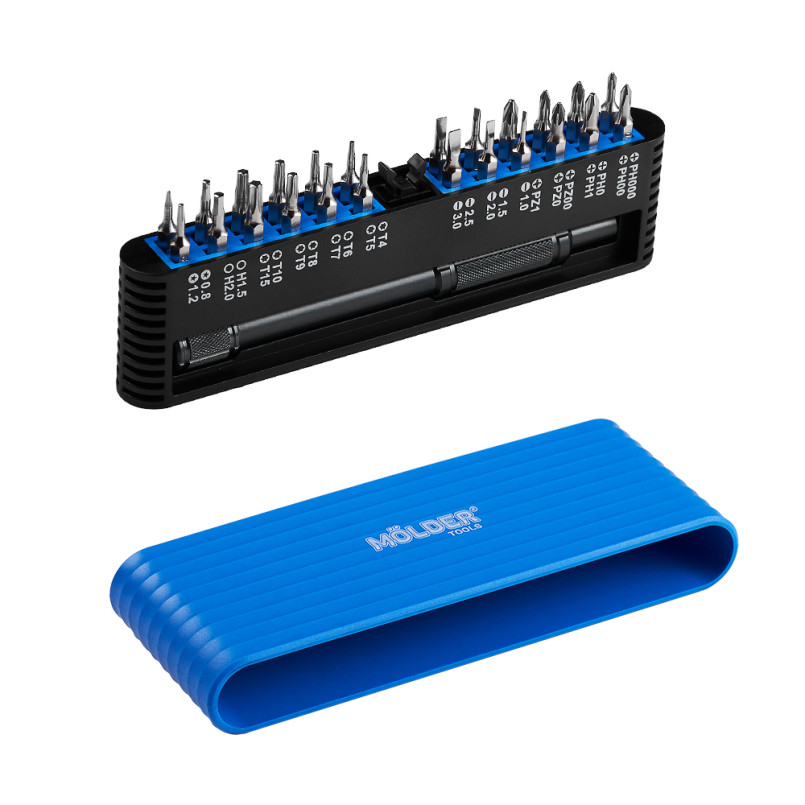 MOLDER Викрутка з комплектом насадок для точних робіт Molder, 25 шт — фото товара №2