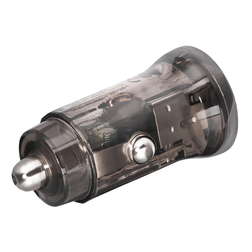 BREVIA АЗП ePower DualDrive 15W 2xUSB-A, transparent black (250шт.) — фото товара №2