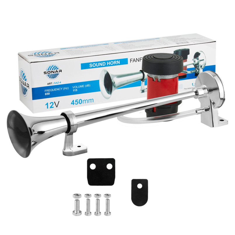СОНАР  Сигнал автомобільний, фанфарний 45 см., 12В, (20 шт.) — фото товара №1